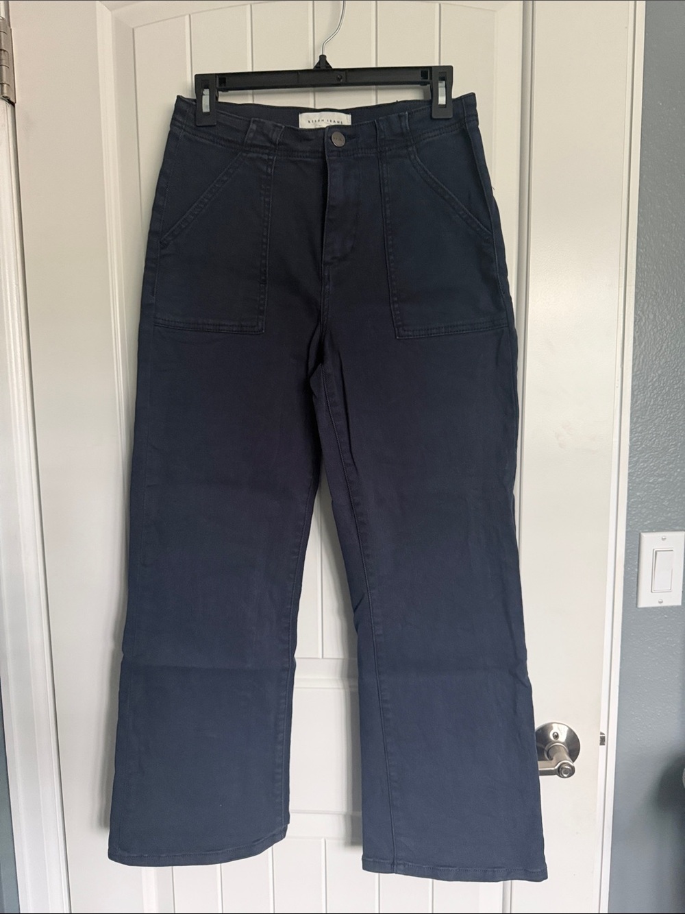 Wide-Leg High-Rise Jeans in Navy by Everlane